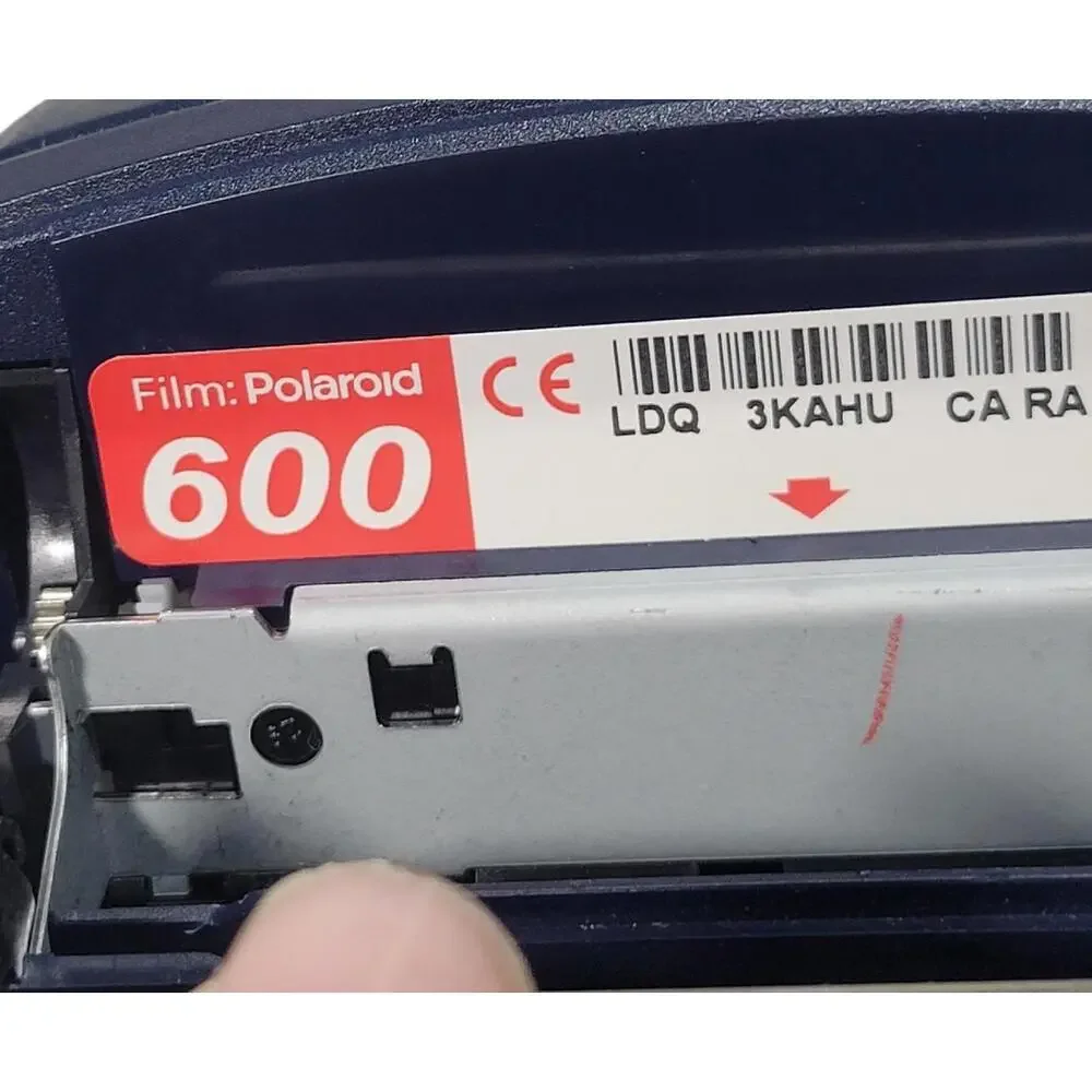 Polaroid 600 Instant Camera Blue Untested